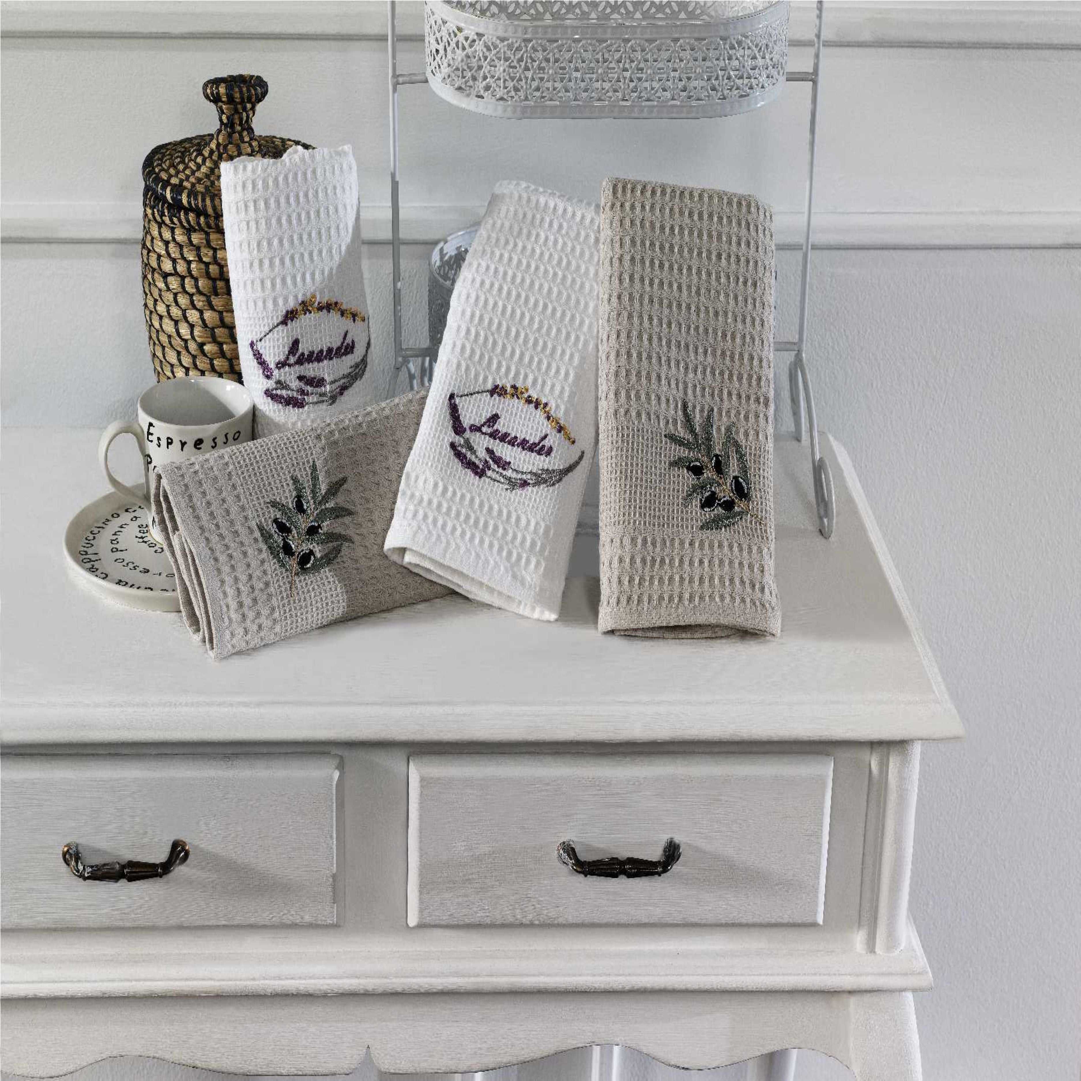 SET OF KITCHEN TOWELS NEW LINENS 3 PCS