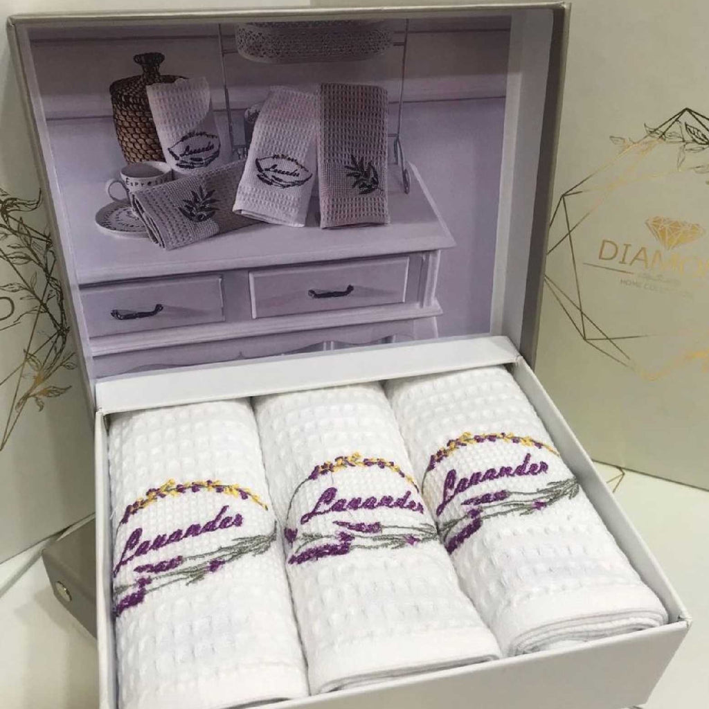 SET OF KITCHEN TOWELS NEW LINENS 3 PCS